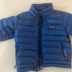 Toddler Patagonia down puffer jacket. blue. 2t. excellent used condition.